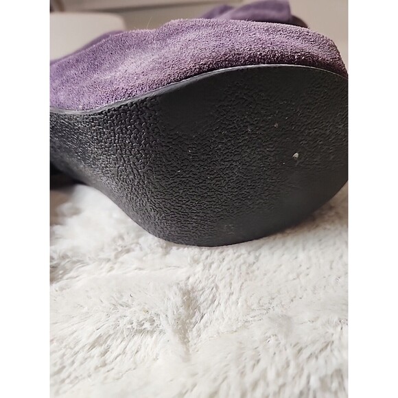 MIA Shoes Womens 7-1/2 Suede Refine Suede 4 inch block heels Peep Toe Platforms - Picture 9 of 10